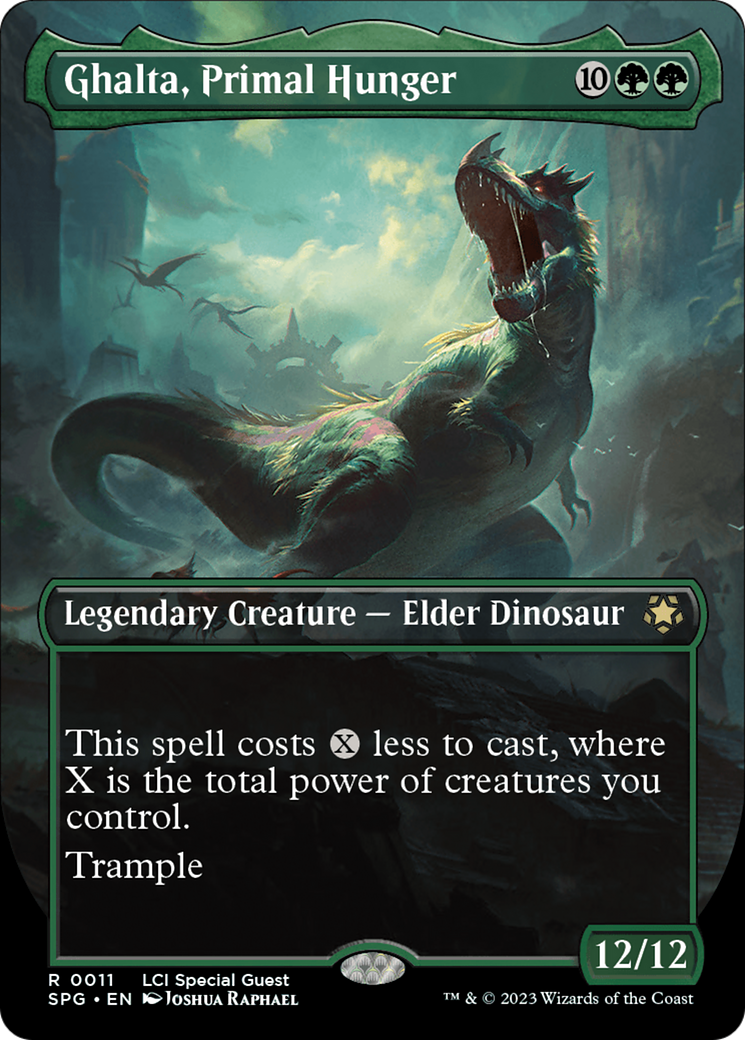 Ghalta, Primal Hunger (Borderless) (11) [Special Guests] foil - Deck Out Gaming