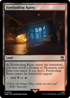 Foreboding Ruins (279) [Doctor Who] foil - Deck Out Gaming