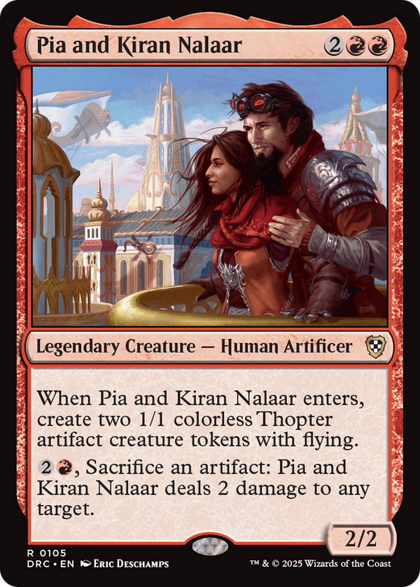 Pia and Kiran Nalaar (105) [Commander: Aetherdrift] - Deck Out Gaming