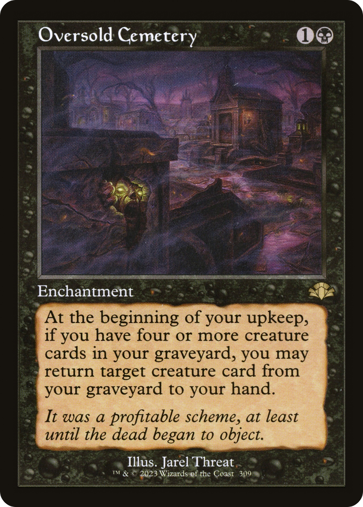 Oversold Cemetery (Retro Frame) (309) [Dominaria Remastered] - Deck Out Gaming