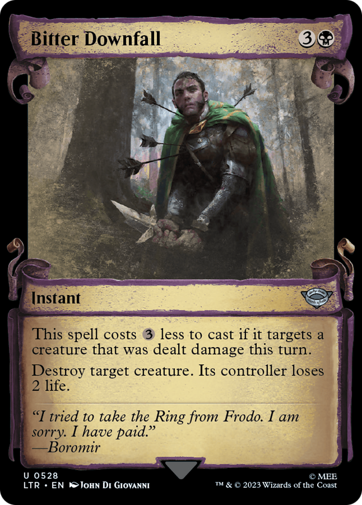 Bitter Downfall (Showcase Scrolls) (528) [The Lord of the Rings: Tales of Middle-earth] - Deck Out Gaming
