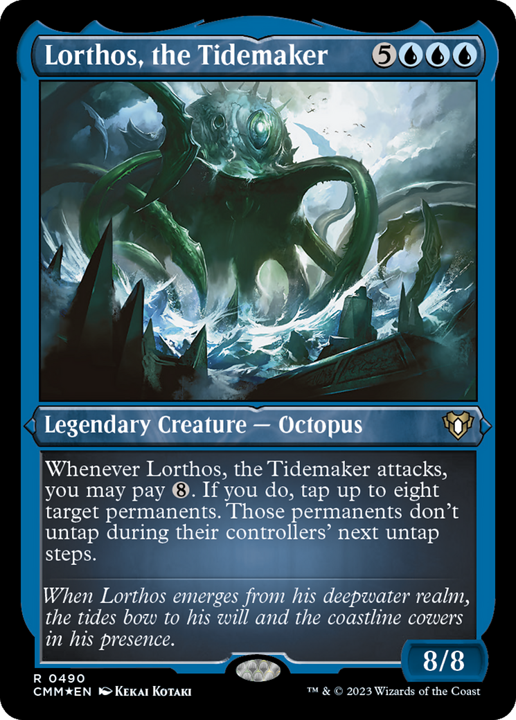 Lorthos, the Tidemaker (490) [Commander Masters] etched - Deck Out Gaming