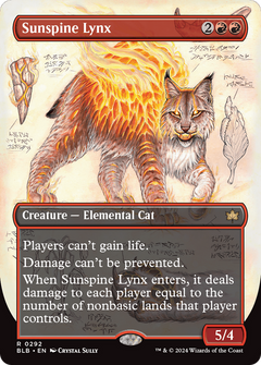 Sunspine Lynx (Borderless) (292) [Bloomburrow] foil - Deck Out Gaming