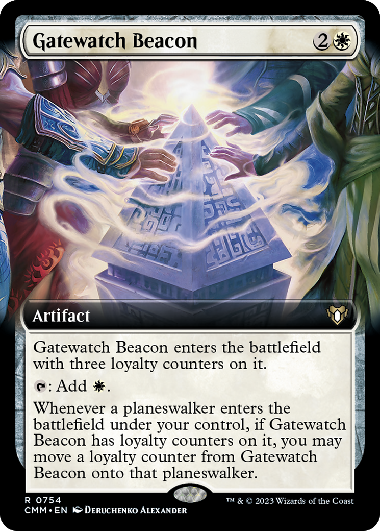Gatewatch Beacon (Extended Art) (754) [Commander Masters] foil - Deck Out Gaming