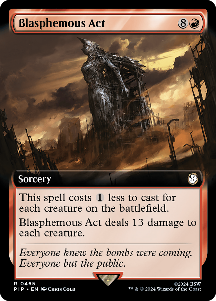 Blasphemous Act (Extended Art) (465) [Fallout] - Deck Out Gaming