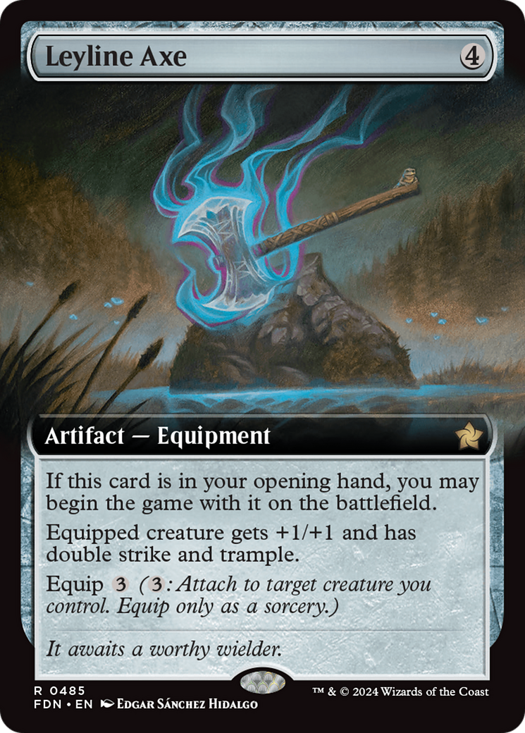 Leyline Axe (Extended Art) (485) [Foundations] - Deck Out Gaming