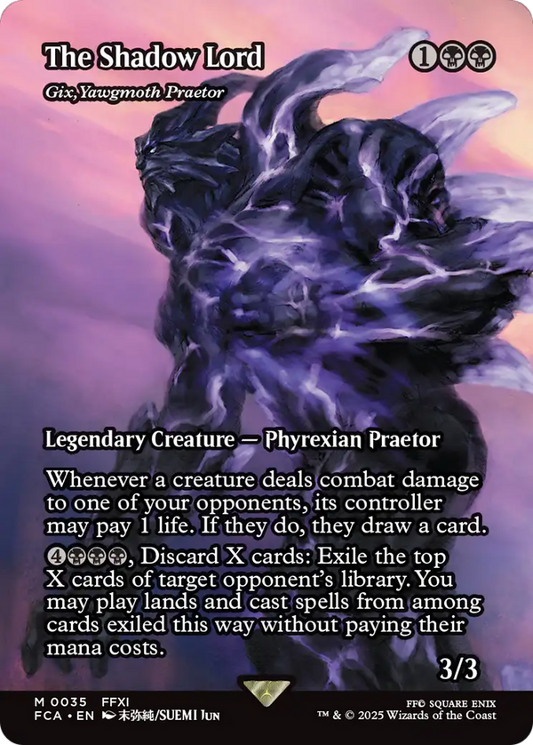 The Shadow Lord - Gix, Yawgmoth Praetor (Showcase) (35) [FINAL FANTASY: Through the Ages] - Deck Out Gaming