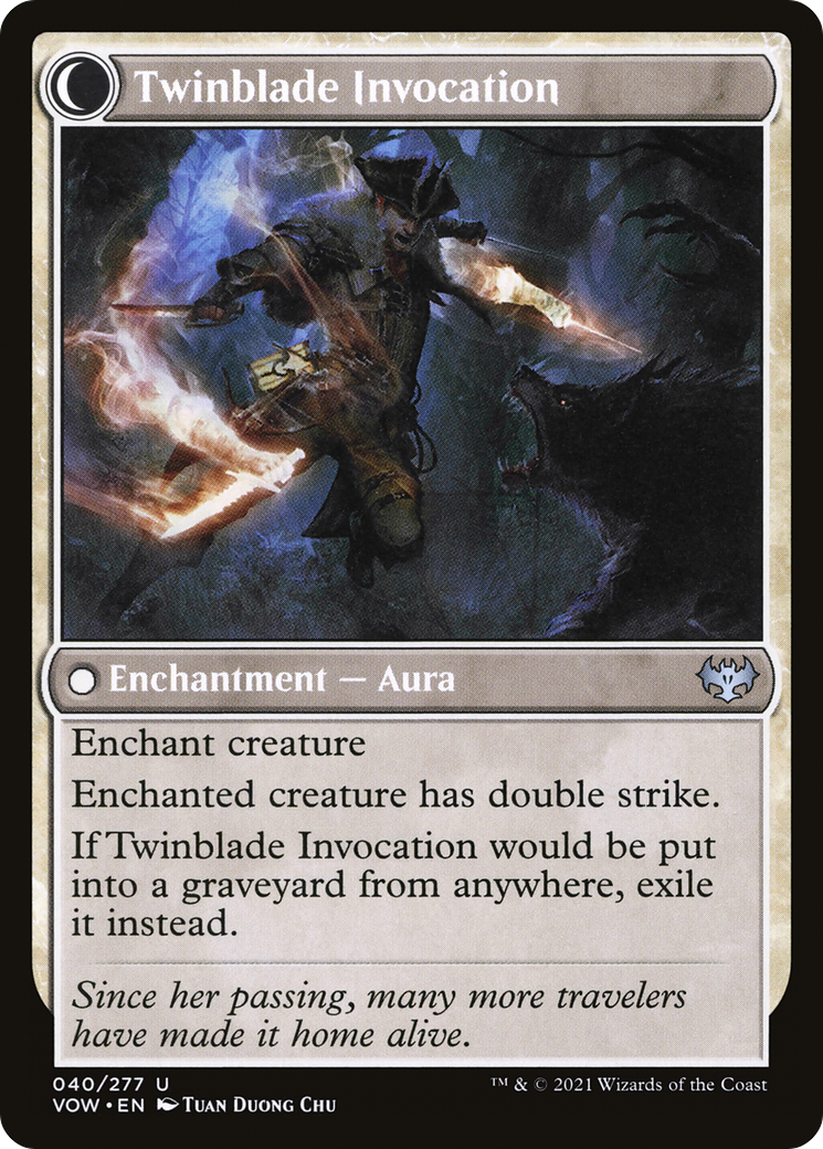 Twinblade Geist // Twinblade Invocation (40) [Innistrad: Crimson Vow] foil - Deck Out Gaming
