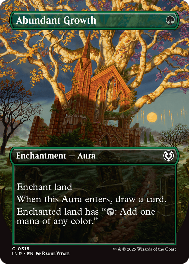 Abundant Growth (Borderless) (315) [Innistrad Remastered] foil - Deck Out Gaming