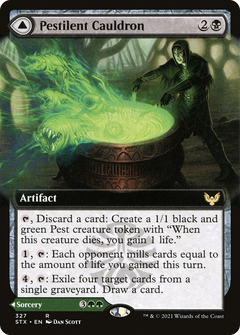 Pestilent Cauldron (Extended Art) (327) [Strixhaven: School of Mages] - Deck Out Gaming