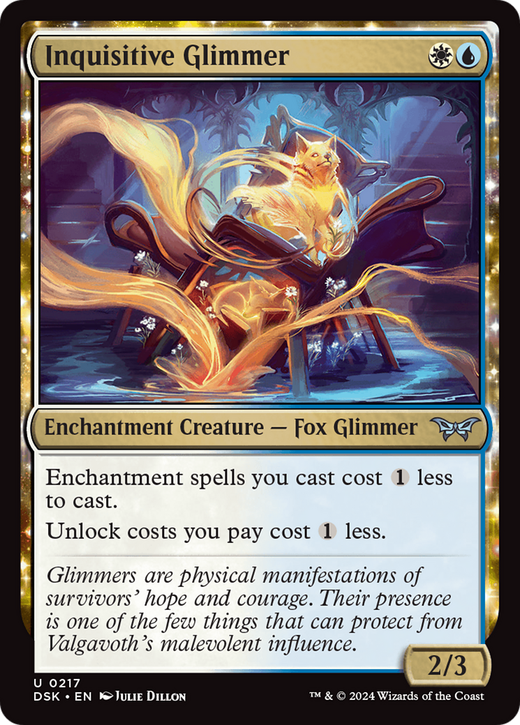 Inquisitive Glimmer (217) [Duskmourn: House of Horror] - Deck Out Gaming