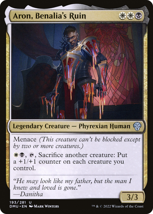 Aron, Benalia's Ruin (193) [Dominaria United] foil - Deck Out Gaming