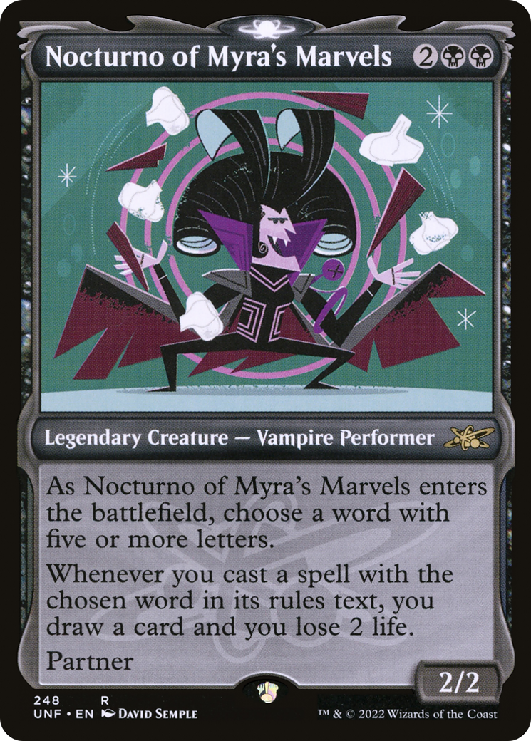 Nocturno of Myra's Marvels (Showcase) (248) [Unfinity] foil - Deck Out Gaming