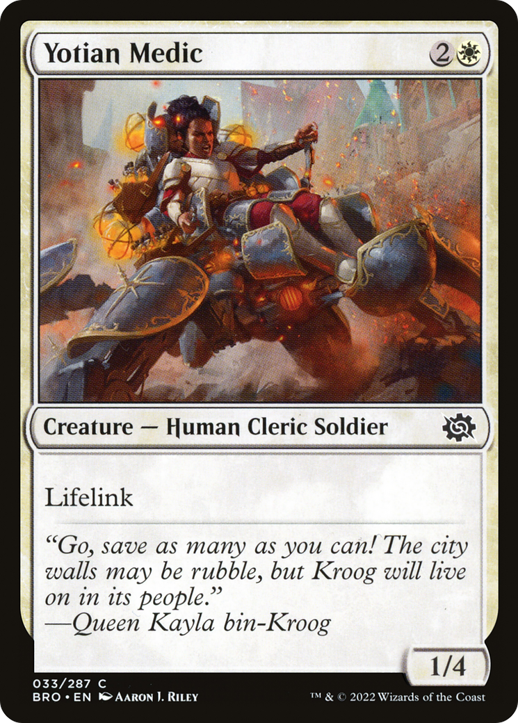 Yotian Medic (33) [The Brothers' War] foil - Deck Out Gaming