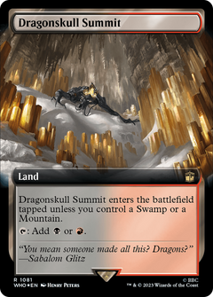 Dragonskull Summit (Extended Art) (Surge Foil) (1081) [Doctor Who] foil - Deck Out Gaming