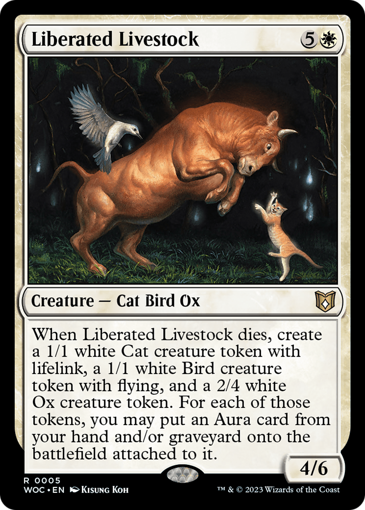 Liberated Livestock (5) [Wilds of Eldraine Commander] - Deck Out Gaming
