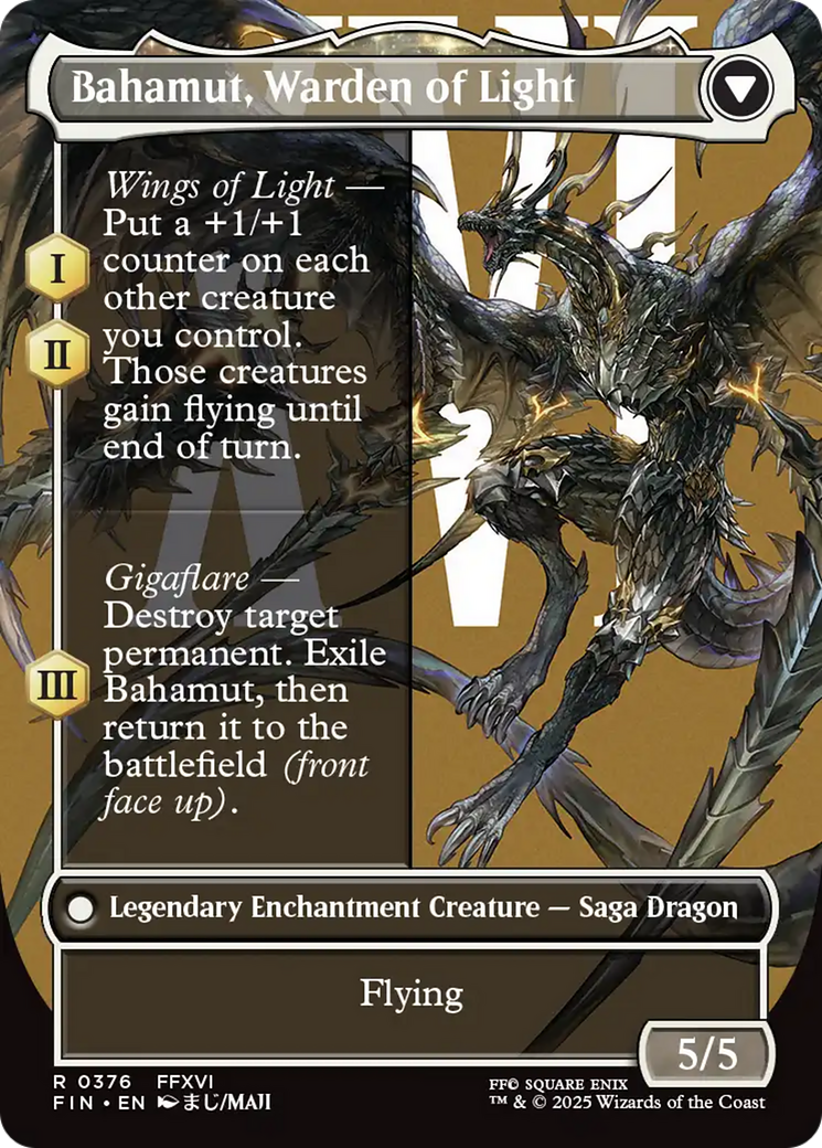 Dion, Bahamut's Dominant // Bahamut, Warden of Light (376) [FINAL FANTASY] foil - Deck Out Gaming