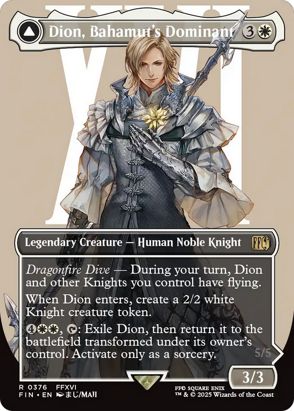 Dion, Bahamut's Dominant // Bahamut, Warden of Light (376) [FINAL FANTASY] - Deck Out Gaming