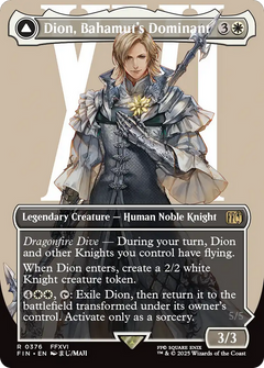 Dion, Bahamut's Dominant // Bahamut, Warden of Light (376) [FINAL FANTASY] foil - Deck Out Gaming