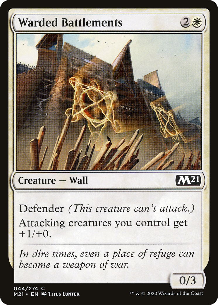 Warded Battlements (44) [Core Set 2021] - Deck Out Gaming