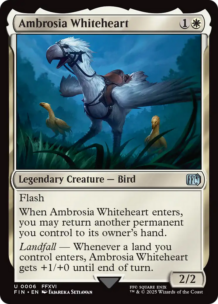 Ambrosia Whiteheart (6) [FINAL FANTASY] foil - Deck Out Gaming