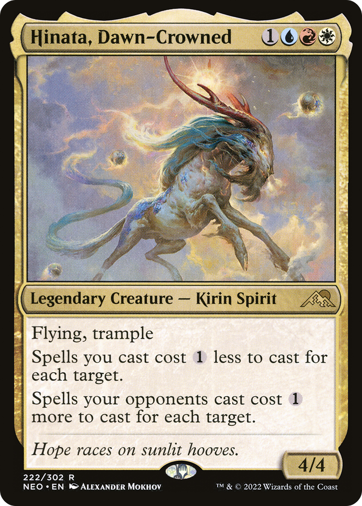 Hinata, Dawn-Crowned (222) [Kamigawa: Neon Dynasty] foil - Deck Out Gaming