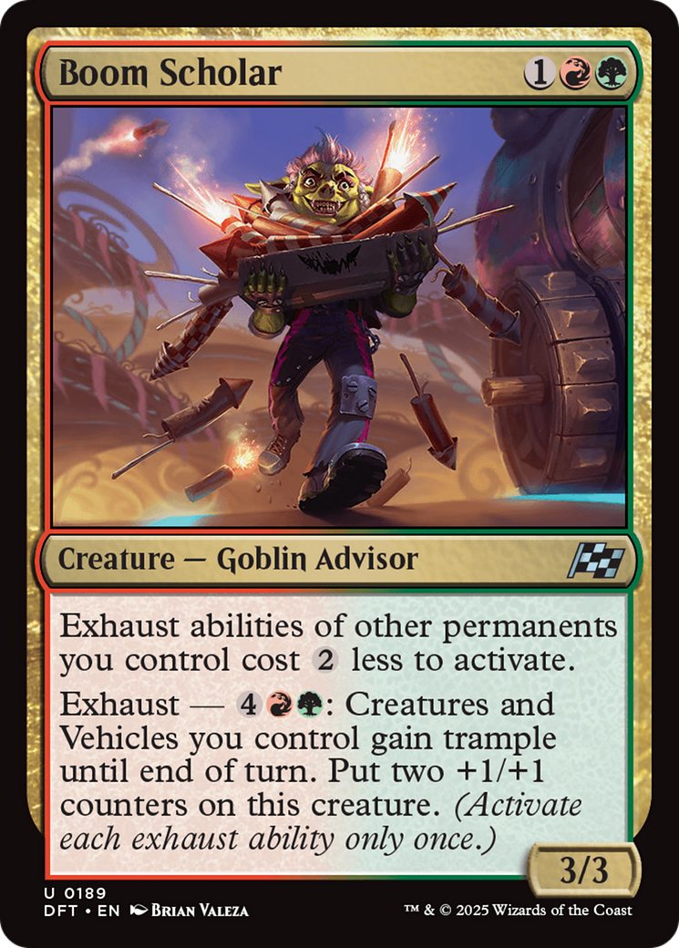 Boom Scholar (189) [Aetherdrift] foil - Deck Out Gaming