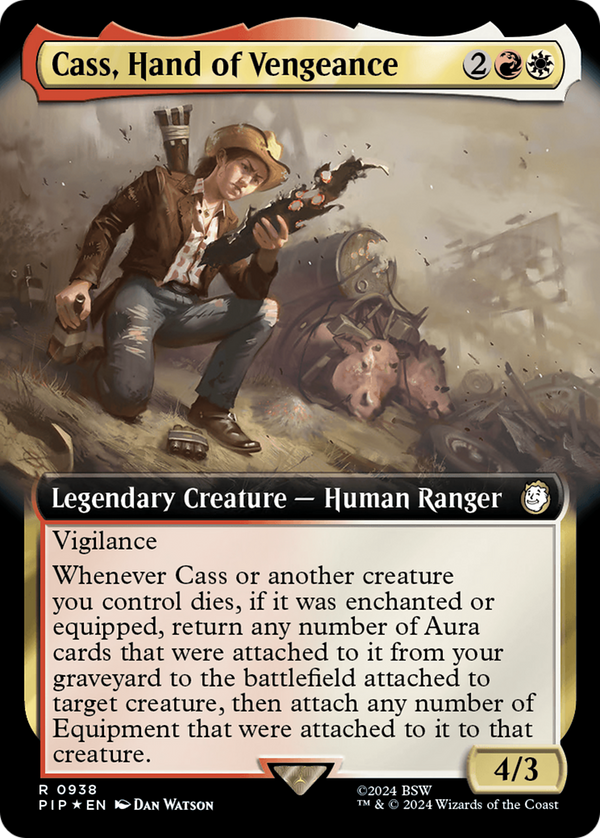 Cass, Hand of Vengeance (Extended Art) (Surge Foil) (938) [Fallout] foil - Deck Out Gaming