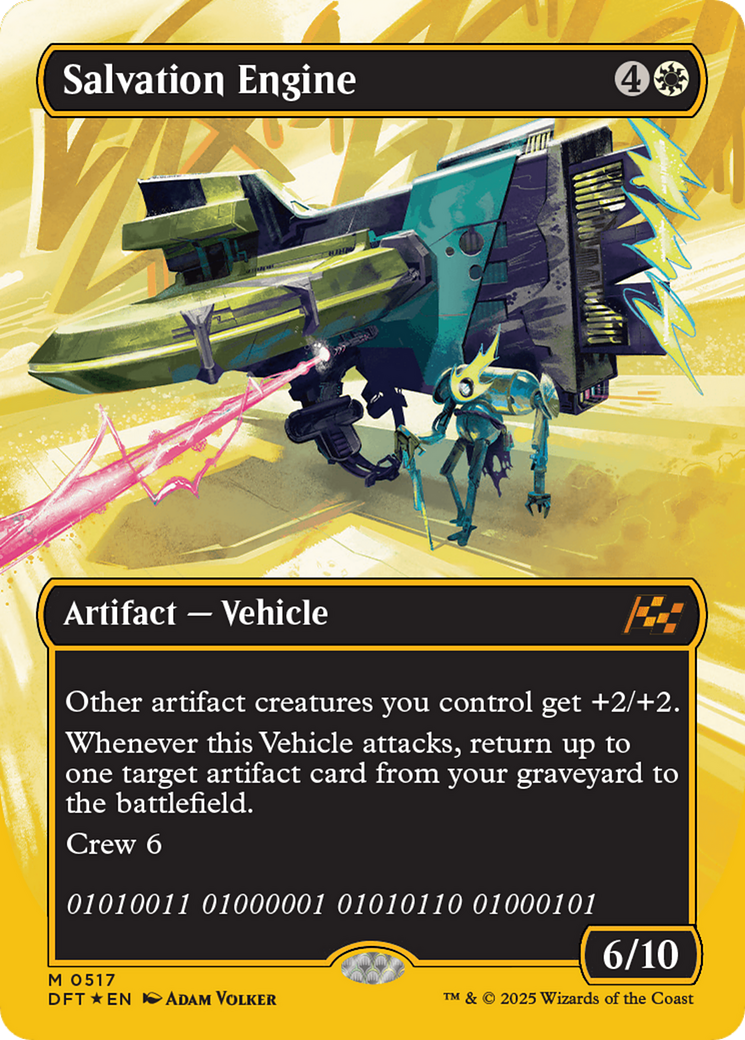 Salvation Engine (Borderless) (First-Place Foil) (517) [Aetherdrift] foil - Deck Out Gaming
