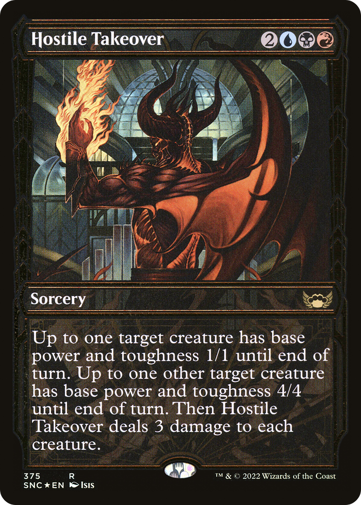 Hostile Takeover (Gilded Foil) (375) [Streets of New Capenna] foil - Deck Out Gaming