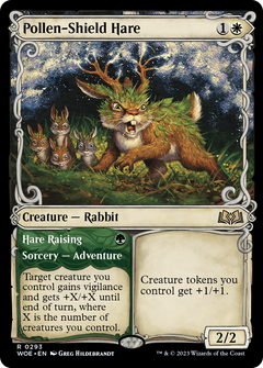 Pollen-Shield Hare (Showcase) (293) [Wilds of Eldraine] - Deck Out Gaming