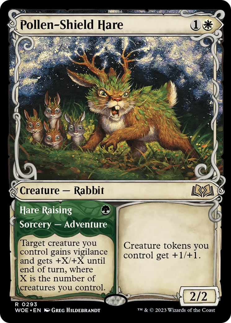 Pollen-Shield Hare (Showcase) (293) [Wilds of Eldraine] - Deck Out Gaming