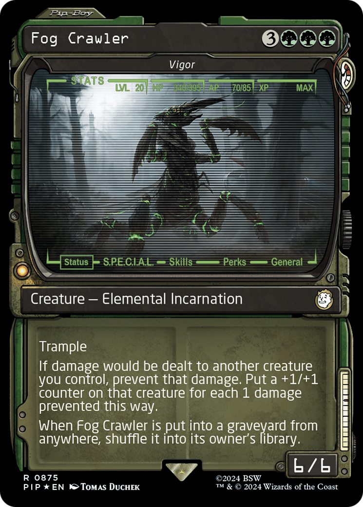 Fog Crawler - Vigor (Showcase) (Surge Foil) (875) [Fallout] foil - Deck Out Gaming