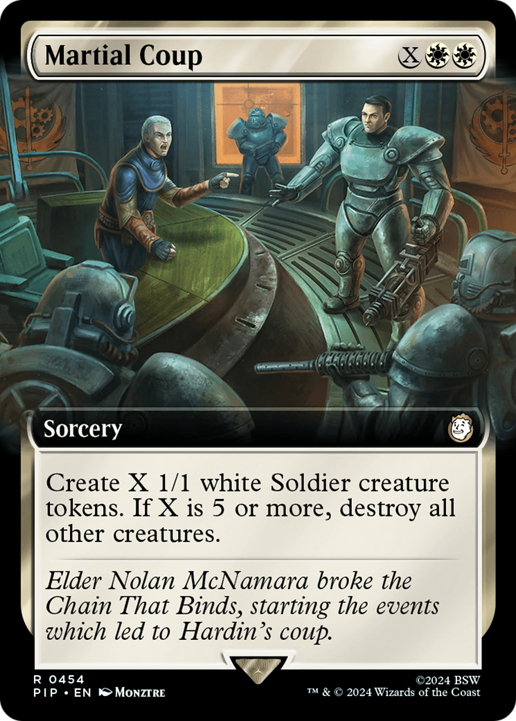 Martial Coup (Extended Art) (454) [Fallout] foil - Deck Out Gaming