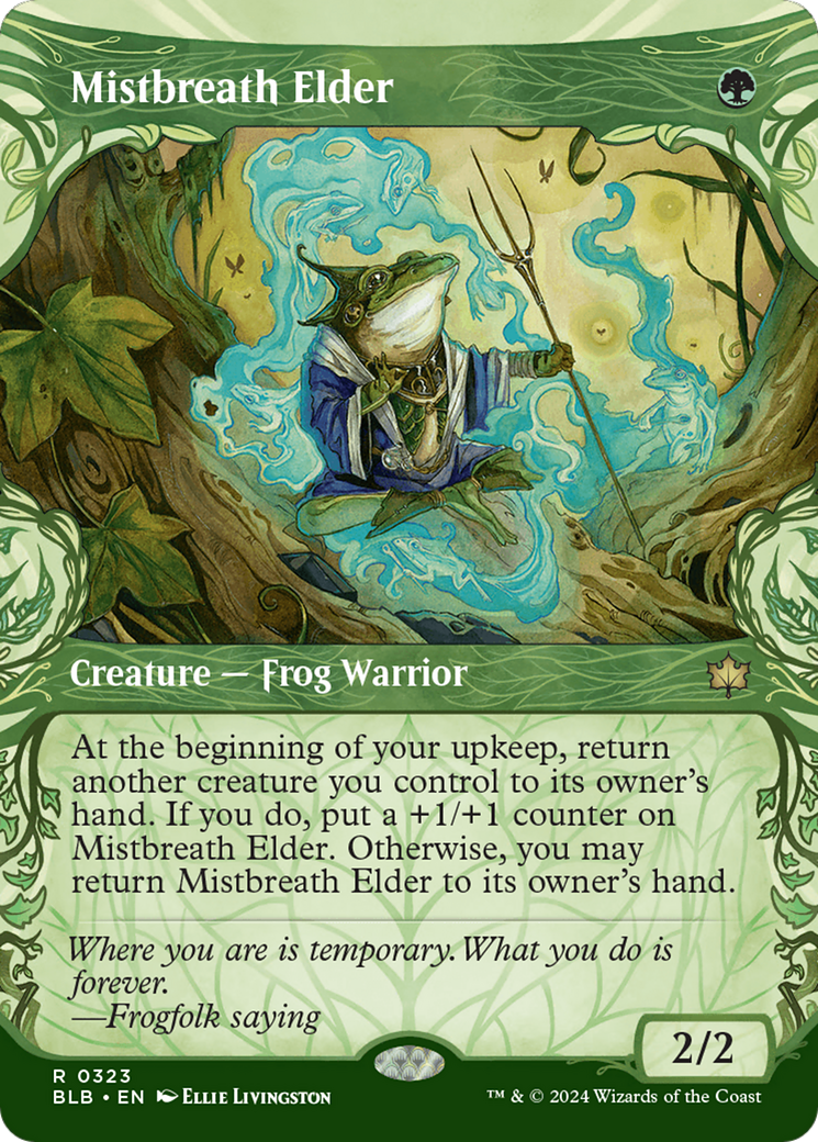 Mistbreath Elder (Showcase) (323) [Bloomburrow] foil - Deck Out Gaming