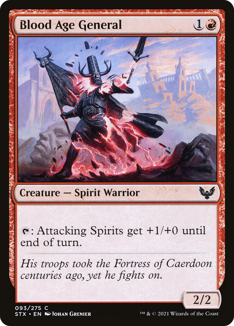 Blood Age General (93) [Strixhaven: School of Mages] foil - Deck Out Gaming