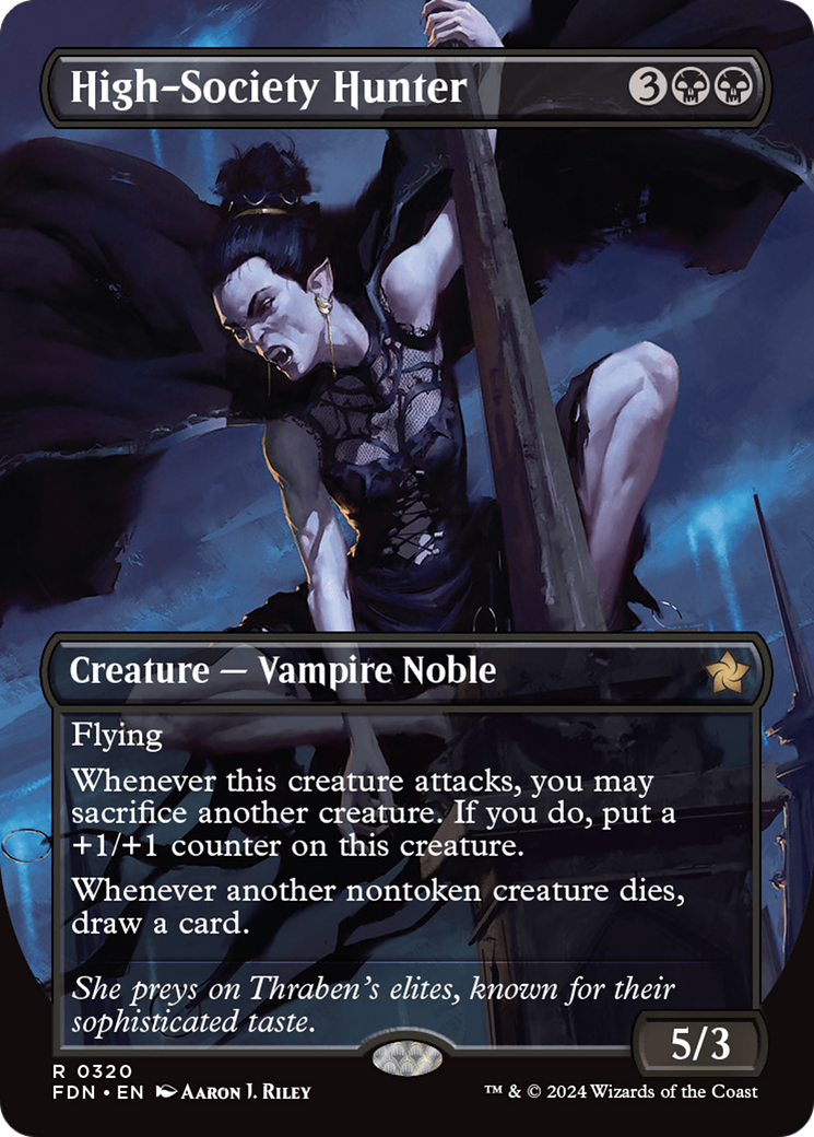 High-Society Hunter (Borderless) (320) [Foundations] - Deck Out Gaming