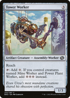 Tower Worker (255) [The Brothers' War] foil - Deck Out Gaming