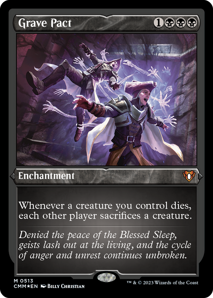 Grave Pact (513) [Commander Masters] etched - Deck Out Gaming