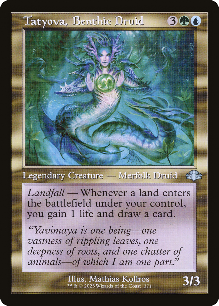 Tatyova, Benthic Druid (Retro Frame) (371) [Dominaria Remastered] foil - Deck Out Gaming
