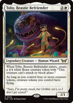Toby, Beastie Befriender (35) [Duskmourn: House of Horror] foil - Deck Out Gaming