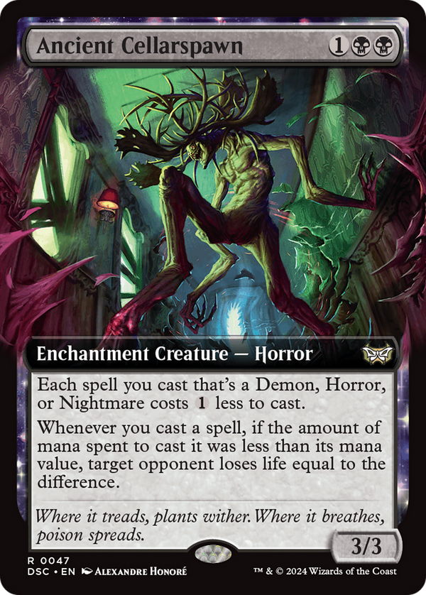 Ancient Cellarspawn (Extended Art) (47) [Duskmourn: House of Horror Commander] - Deck Out Gaming