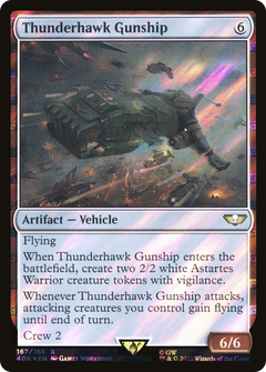 Thunderhawk Gunship (Surge Foil) (167) [Warhammer 40,000 Commander] foil - Deck Out Gaming