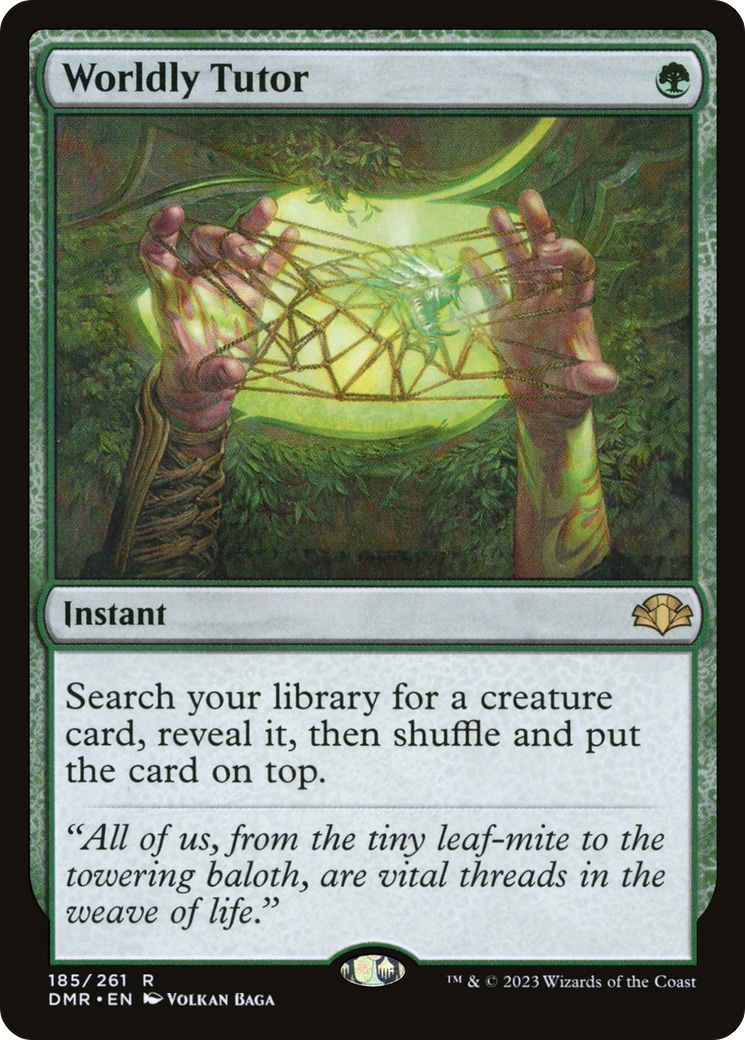 Worldly Tutor (185) [Dominaria Remastered] - Deck Out Gaming