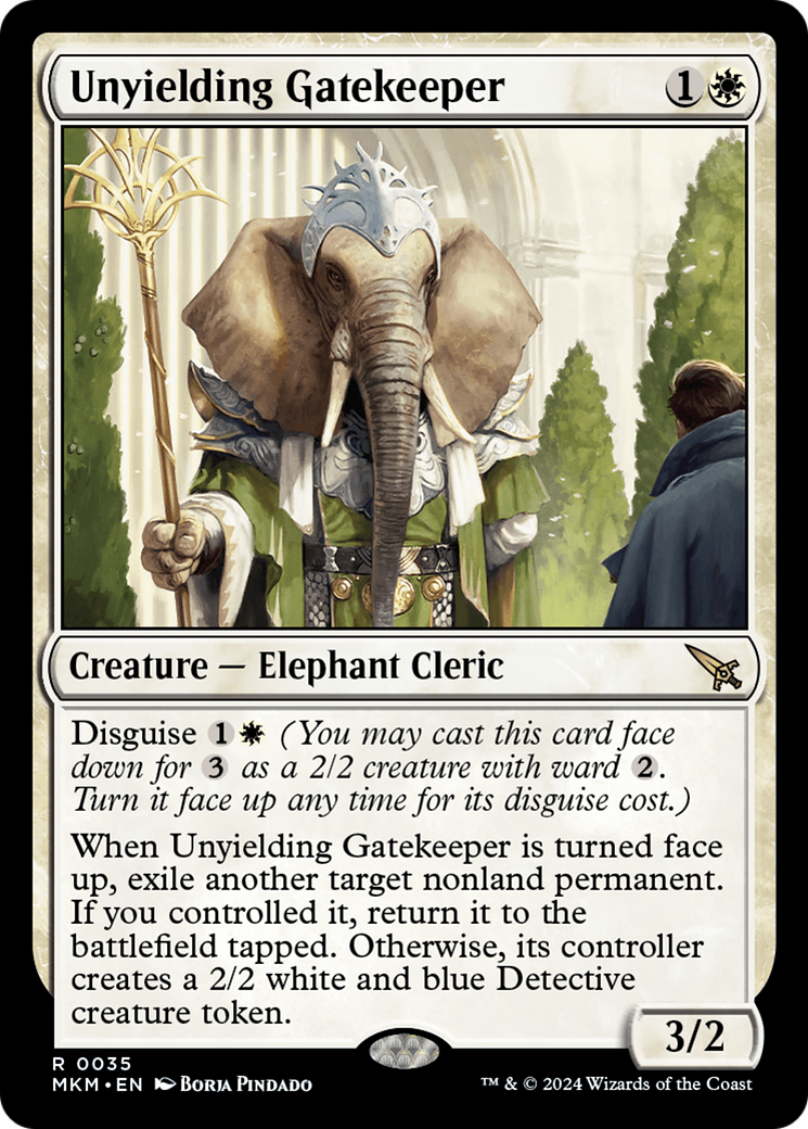 Unyielding Gatekeeper (35) [Murders at Karlov Manor] foil - Deck Out Gaming