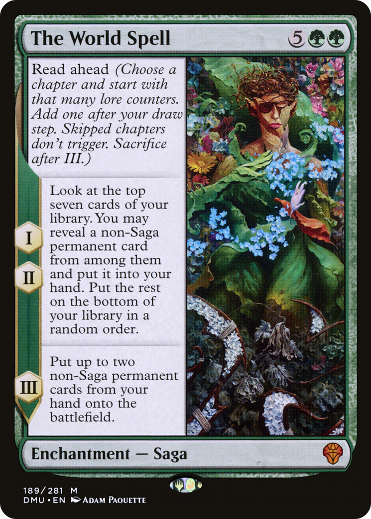 The World Spell (189) [Dominaria United] foil - Deck Out Gaming