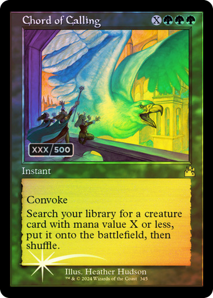 Chord of Calling (Retro Frame) (Serial Numbered) (345) [Ravnica Remastered] foil - Deck Out Gaming