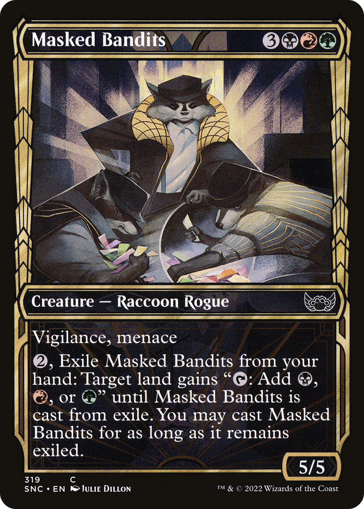 Masked Bandits (Showcase) (319) [Streets of New Capenna] - Deck Out Gaming