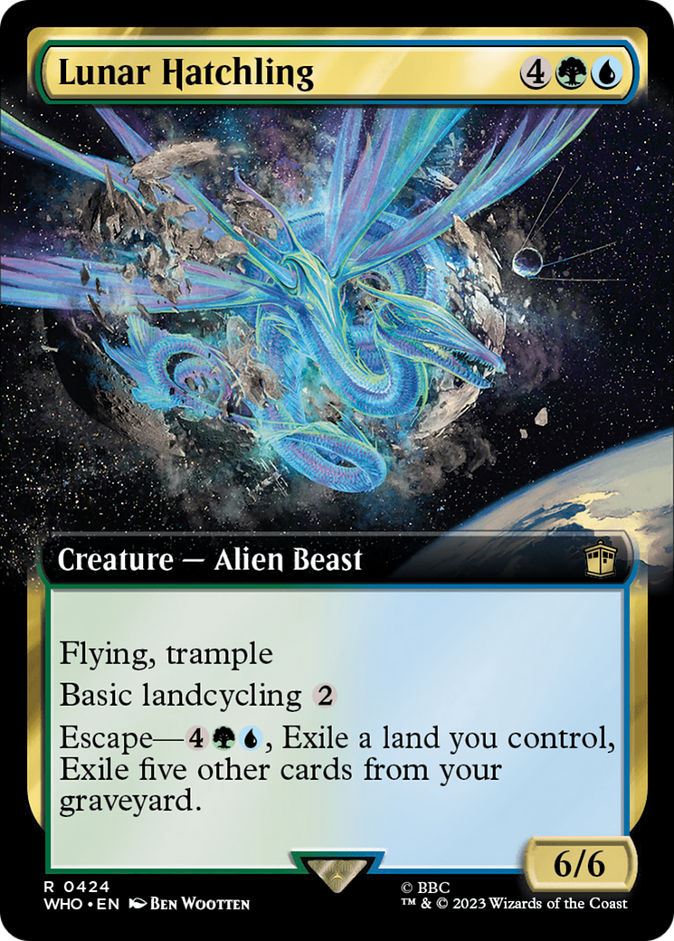 Lunar Hatchling (Extended Art) (424) [Doctor Who] foil - Deck Out Gaming