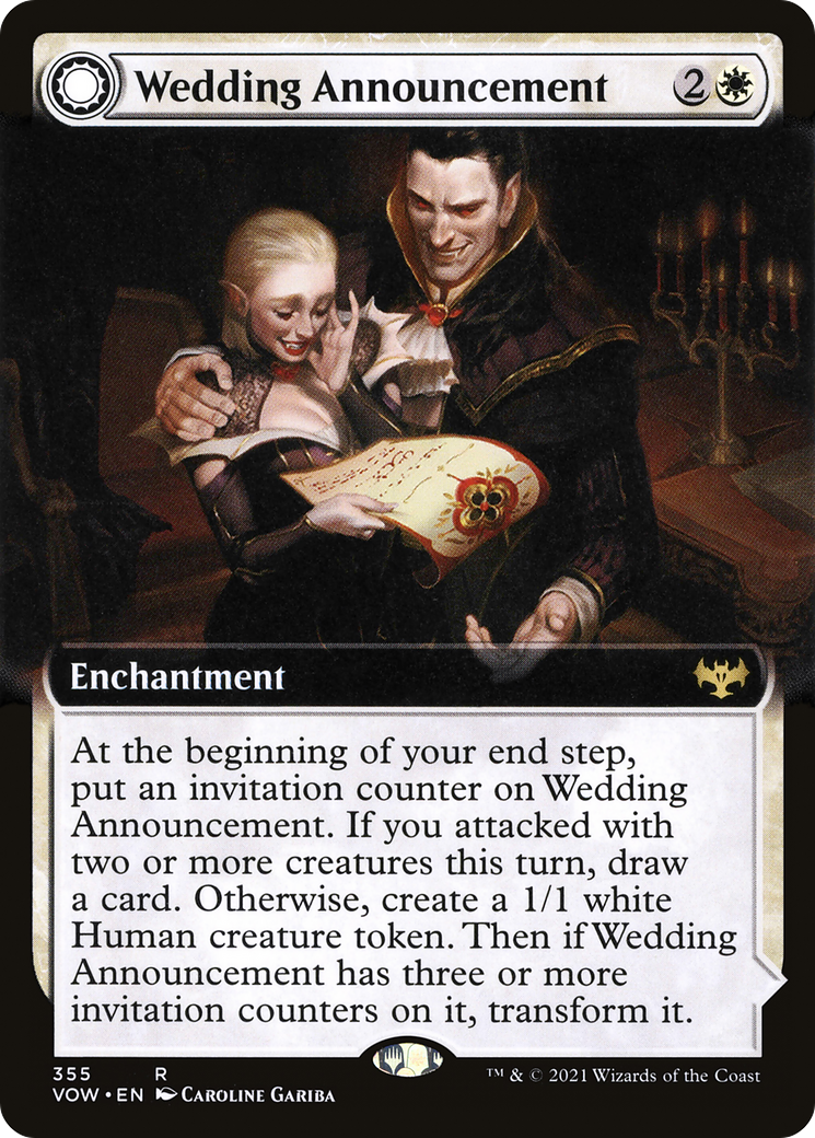 Wedding Announcement (Extended Art) (355) [Innistrad: Crimson Vow] - Deck Out Gaming